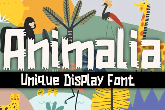 Animalia Font for Branding and Creative Projects