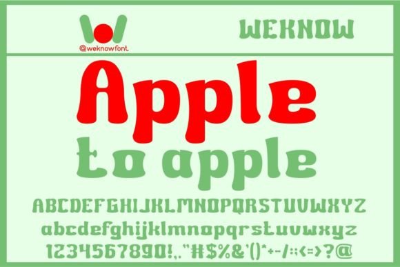 Apple to Apple: A Playful Display Font for Creative Projects