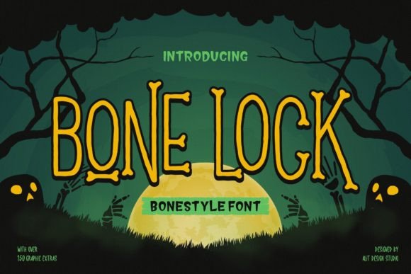 Bone Lock: A Spooky Font for Creative Makers