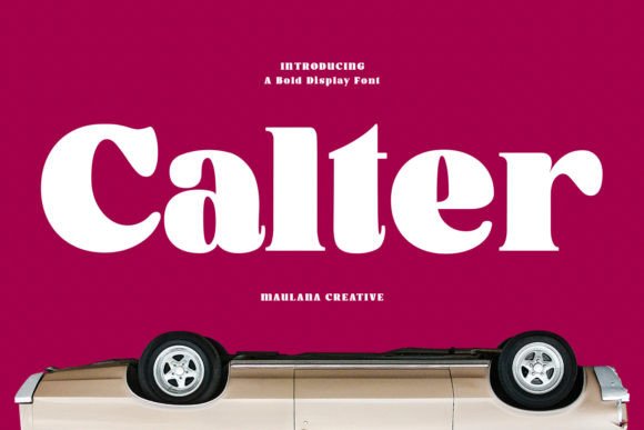 Calter: A Modern Display Serif Font for Campaign Creativity