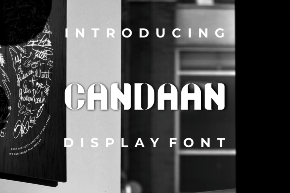 Candaan Display Font for Bold Editorial Design