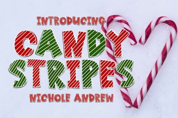 Candy Stripes Font for Festive and Playful Design