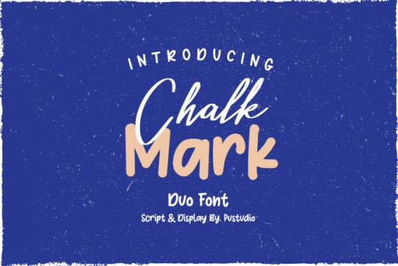 Chalk Mark Duo: A Playful Display Font for Creative Projects