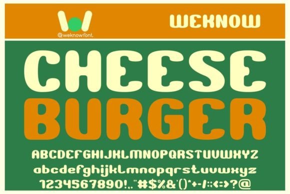 Cheese Burger Font for Vibrant Web Design