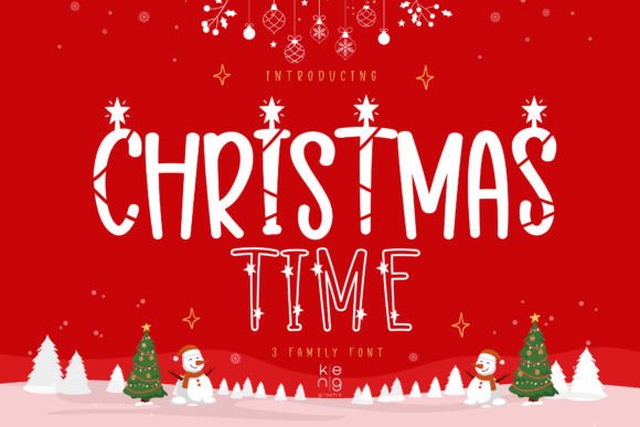 Christmas Time Font for Festive Handmade Creations