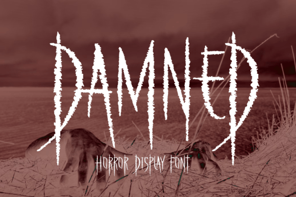 Damned Font for Spooky Display Designs