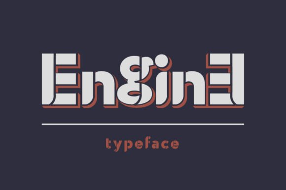 Engine Font for Vintage-Style Branding and Creative Projects