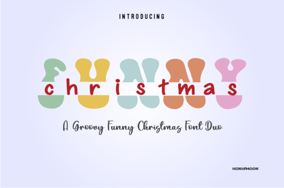 Funny Christmas Duo: A Playful Display Font for Festive Branding