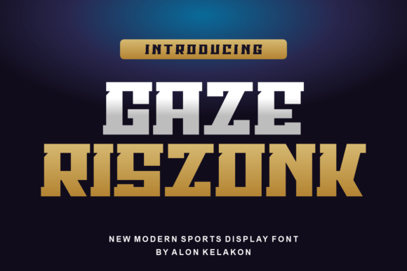 Gaze Riszonk Display Font for Eye-Catching Branding