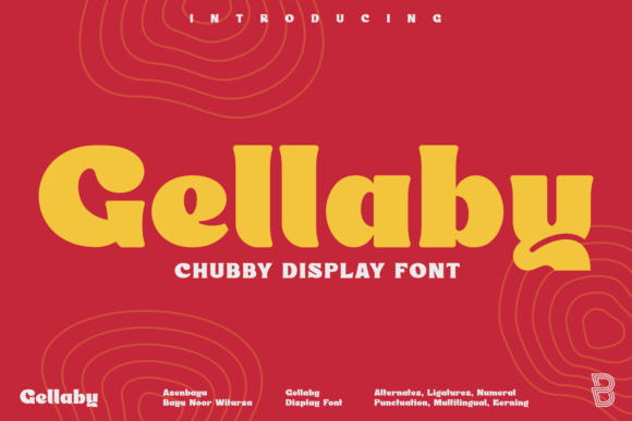 Gellaby: A Playful Display Font for Bold Branding