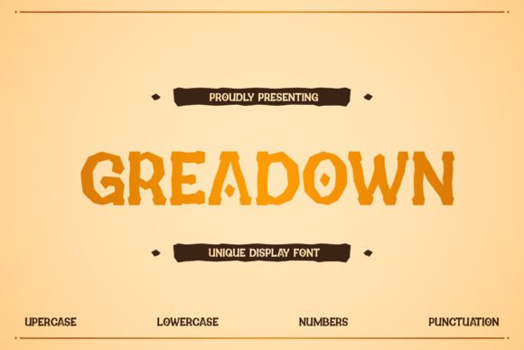 Greadown Font for Vintage-Inspired Web Design