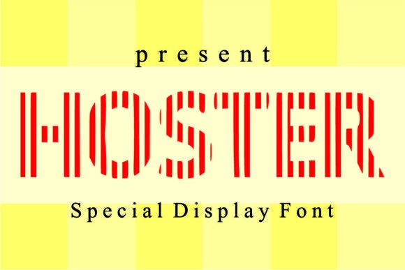 Hoster Font for Professional Branding and Eye-Catching Designs