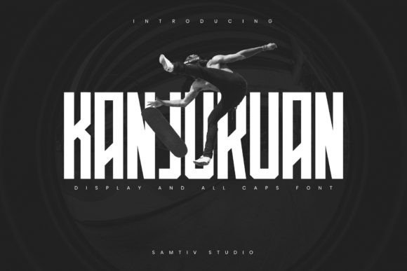 Kanjuruan: A Modern Display Font for Bold Editorial Design