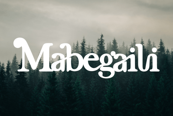 Mabegaili – A Stylish Display Font for Bold Branding
