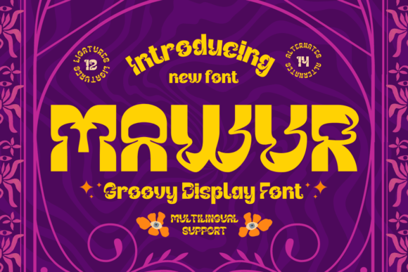 Mawur Display Font for Stylish Editorial Design