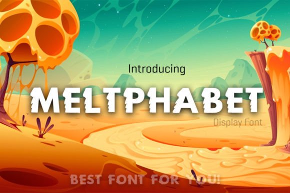 Meltphabet: A Cool Display Font for Branding and Design