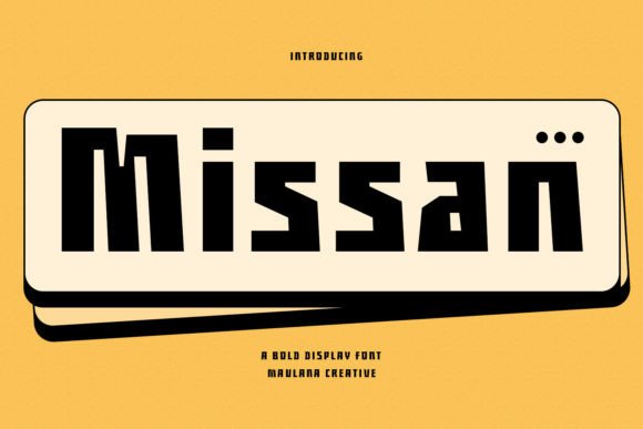 Missan Display Font for Trendy Web Design