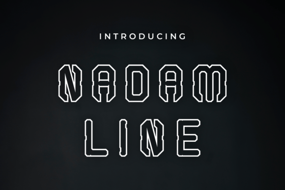Nadam Line Display Font for Bold Branding