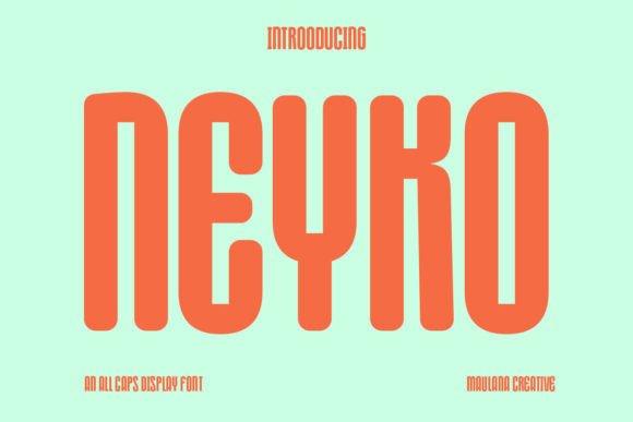 Neyko Font: A Joyful Display Typeface for Creative Makers