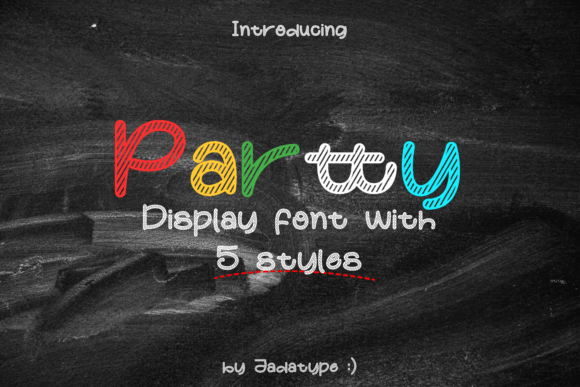 Partty: A Playful Display Font for Creative Projects