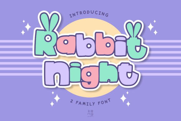 Rabbit Night Font for Handmade Creations and Display Design