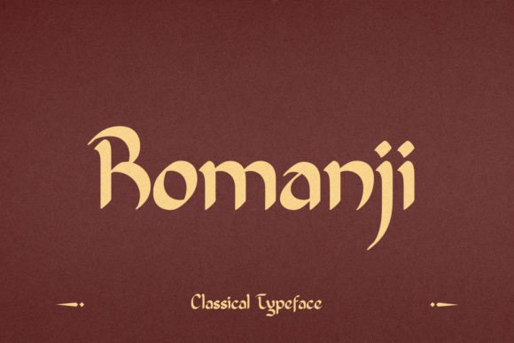 Romanji: A Modern Display Font for Bold Branding