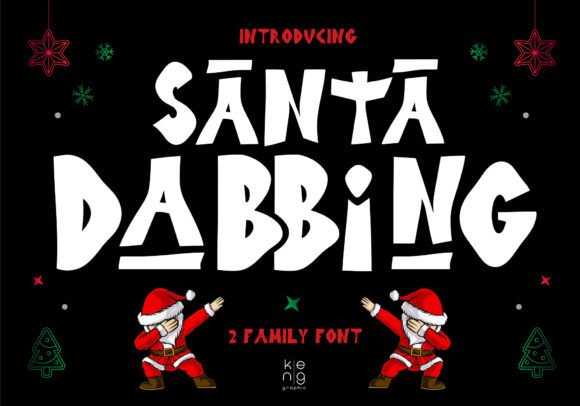 Santa Dabbing: A Playful Font for Eye-Catching Branding