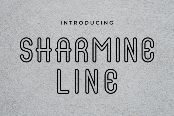 Sharmine Line Font Download and Design Uses