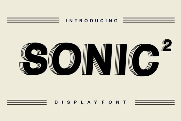 Sonic 2: A Bold Display Font for Creative Makers
