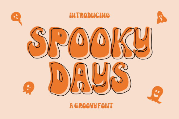 Spooky Days: A Retro Groovy Display Font for Creative Projects