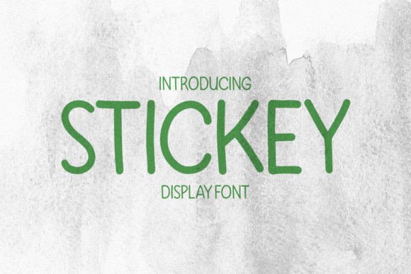 Stickey: A Playful Display Font for Creative Branding