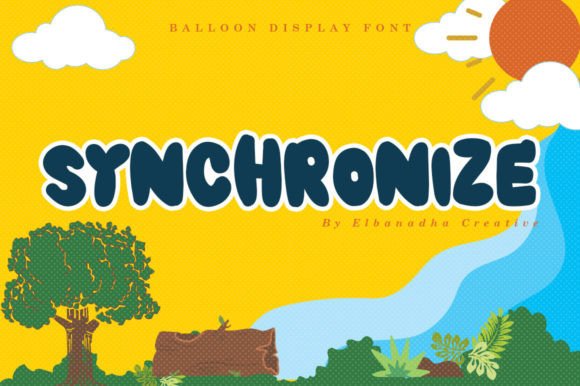 Synchronize Font: A Modern Display Font for Design Projects
