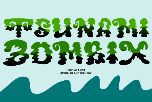 Tsunami Zombix: A Spooky Font for Creepy Craft Projects