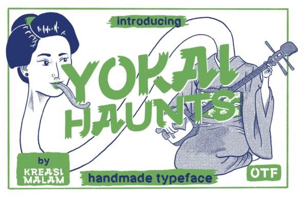Yokai Haunts: A Japanese-Style Font for Bold Campaign Designs